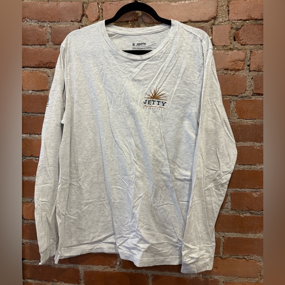 Men's Jetty Light Gray Long Sleeve Shirt